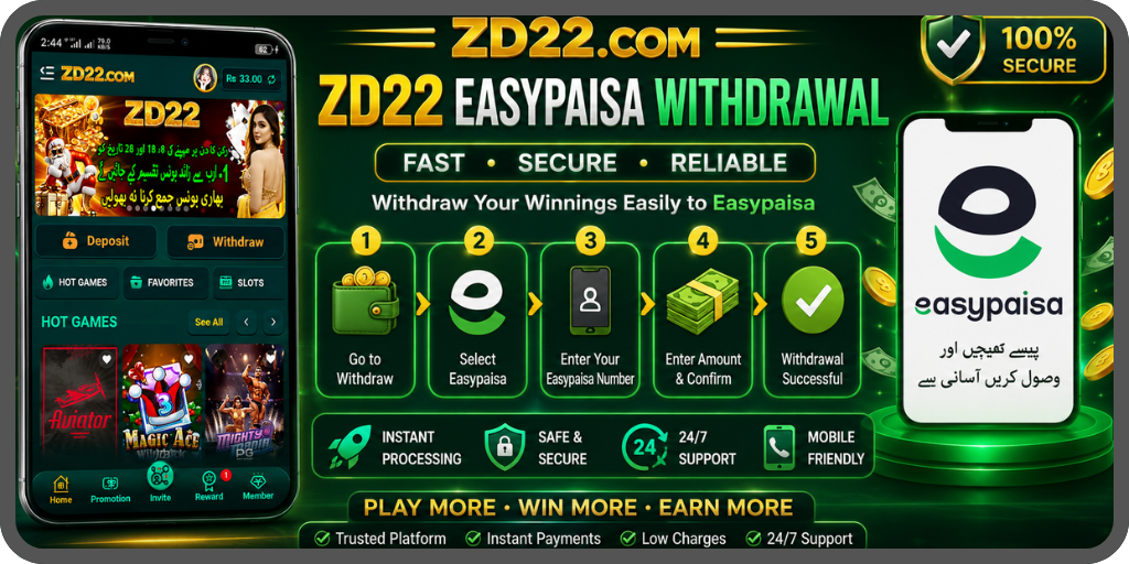 ZD22 Easypaisa Withdrawal