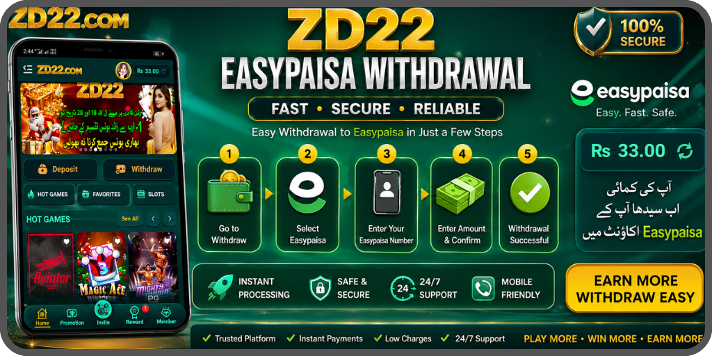 ZD22 Easypaisa Withdrawal